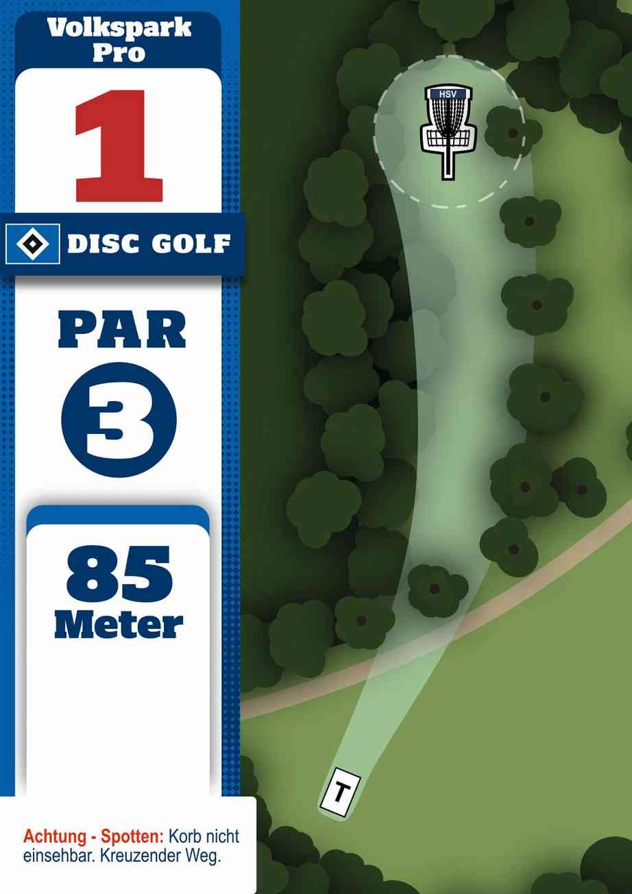 Tee sign hole 1 – Volkspark